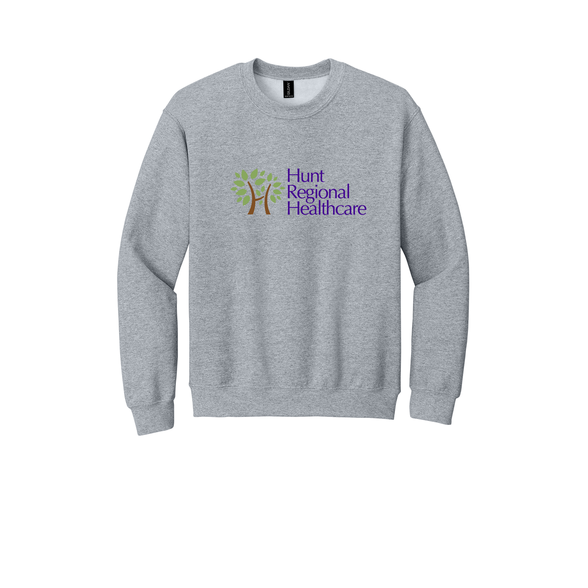 huntregional-clinic-comfort-crewneck-dtf-front-18000-sportgrey-flat-front