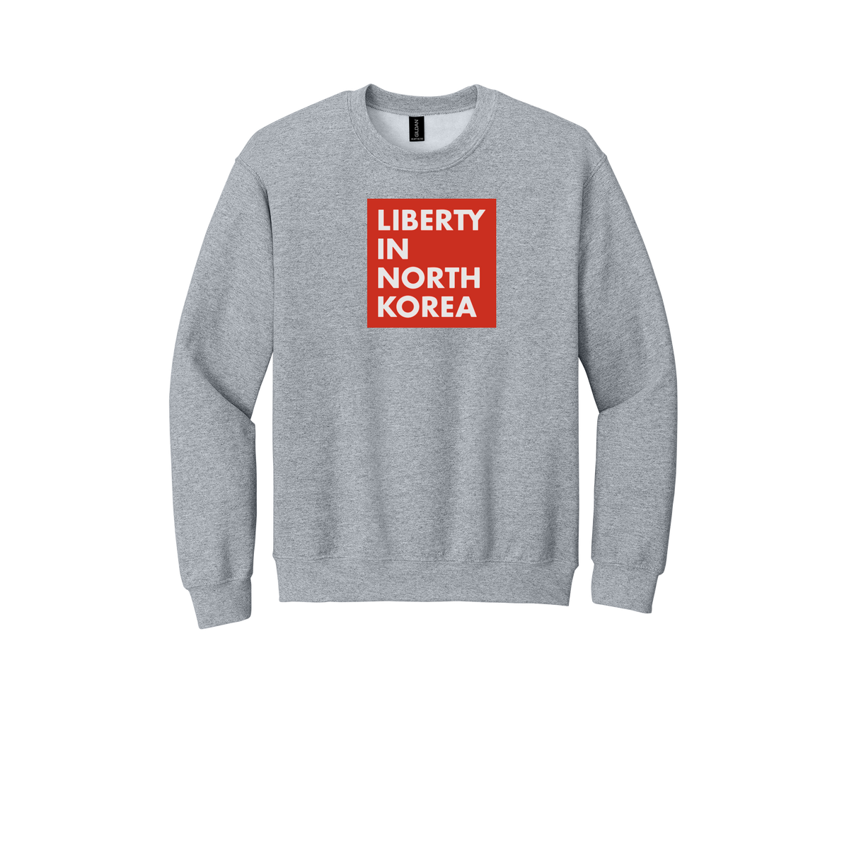 libertyinnorthkorea-comfort-crewneck-dtf-front-18000-sportgrey-flat-front