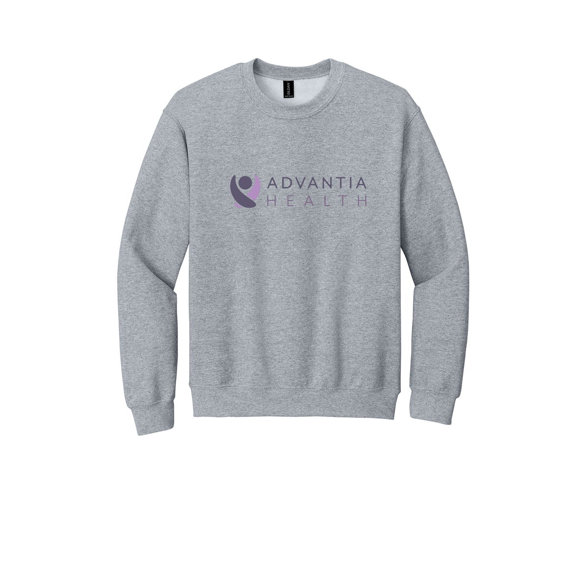 advantiahealth-clinic-comfort-crewneck-dtf-front-18000-sportgrey-flat-front