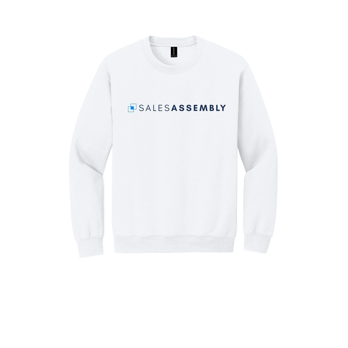 salesassembly-comfort-crewneck-dtf-front-18000-white-flat-front