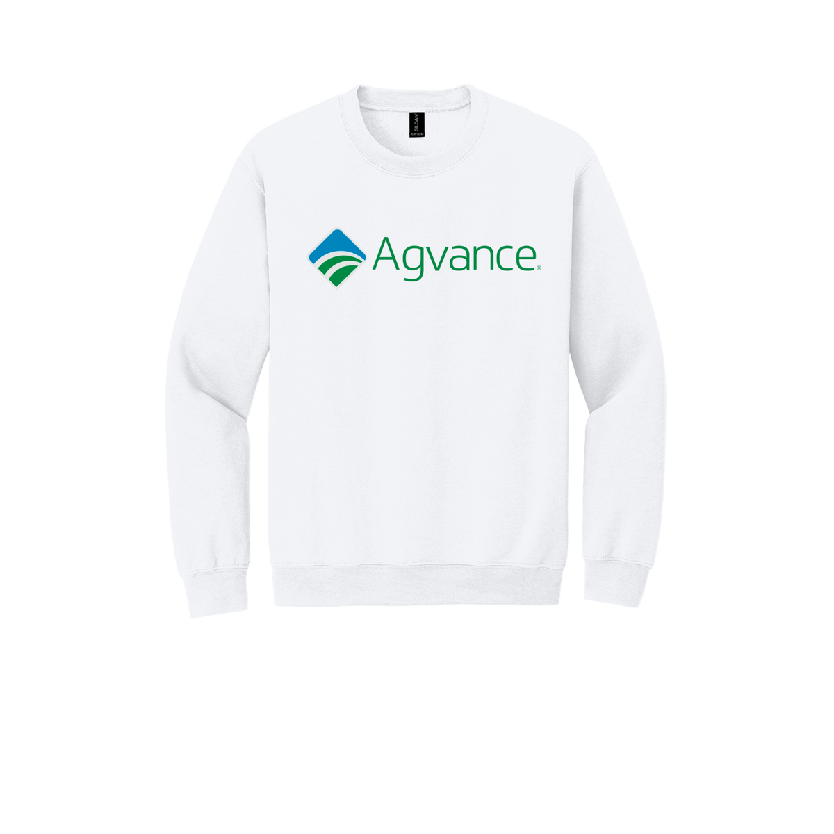 agvance-comfort-crewneck-dtf-front-18000-white-flat-front