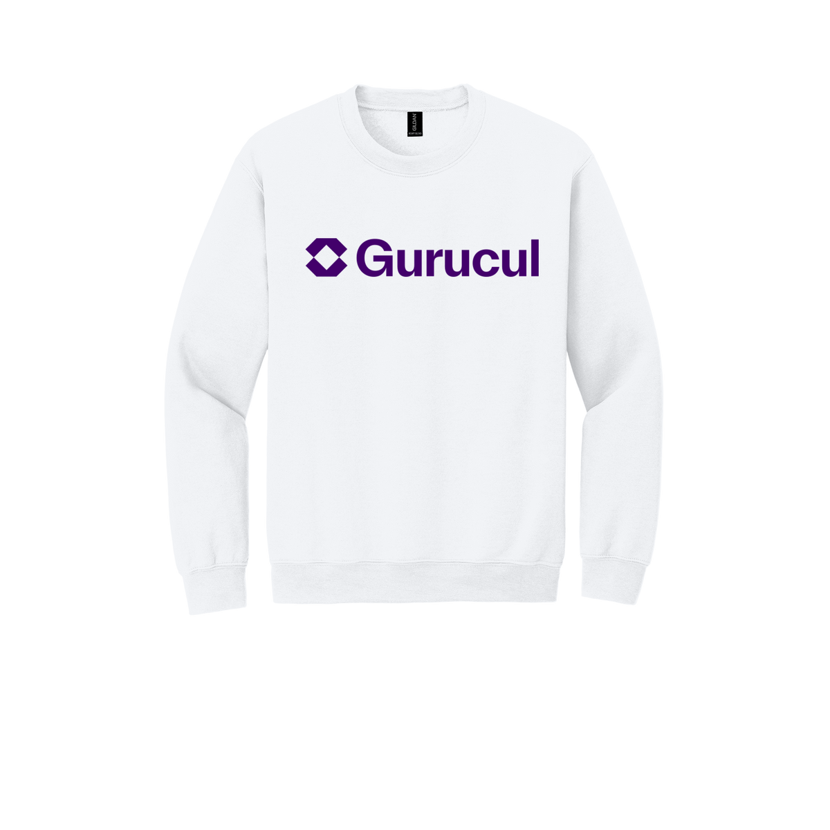 gurucul-comfort-crewneck-dtf-front-18000-white-flat-front