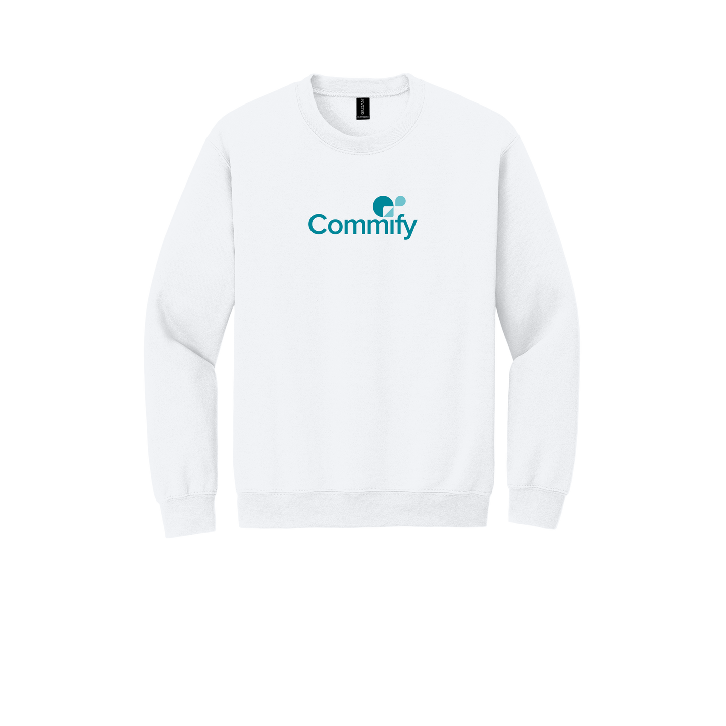 commify-comfort-crewneck-dtf-front-18000-white-flat-front