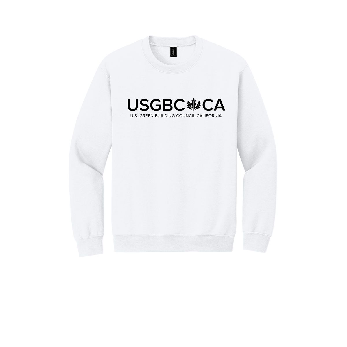 usgbc-ca-comfort-crewneck-dtf-front-18000-white-flat-front