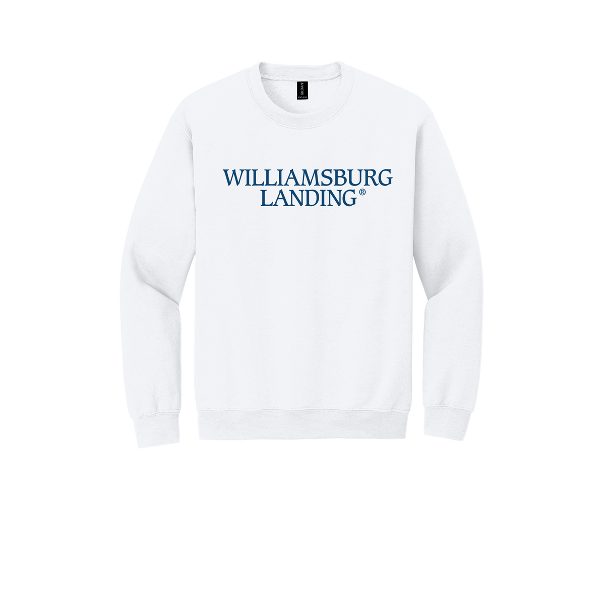 williamsburglanding-comfort-crewneck-dtf-front-18000-white-flat-front