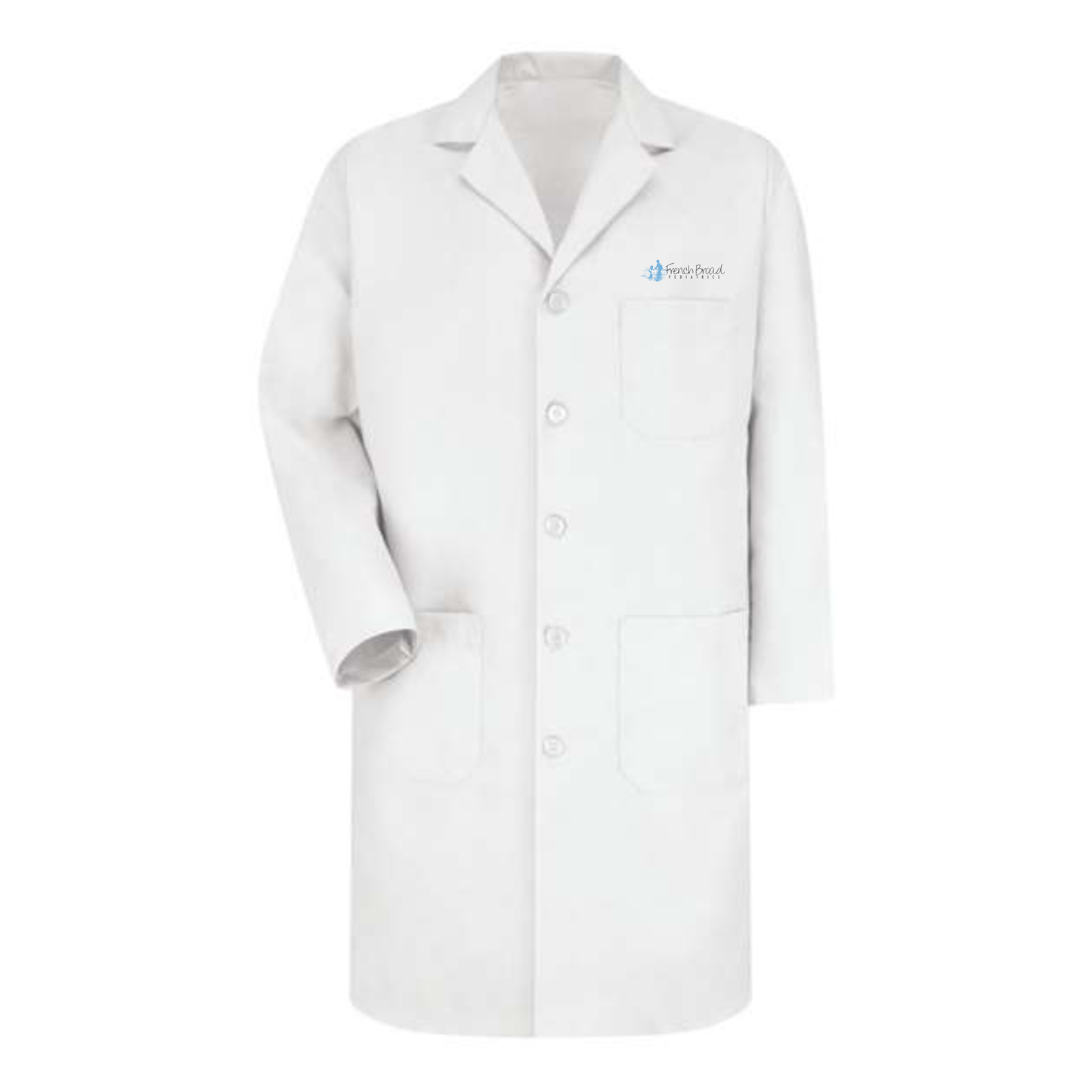 Unisex Button Front Lab Coat