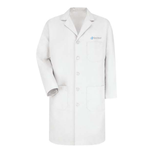 Unisex Button Front Lab Coat