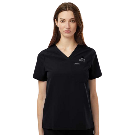 Jaanuu Women's 1-Pocket Scrub V-Neck Top