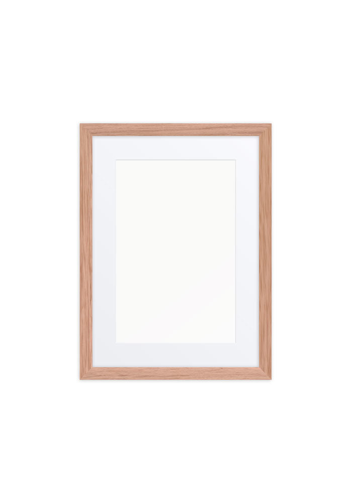 Matte Paper Framed Poster With Mat (in)