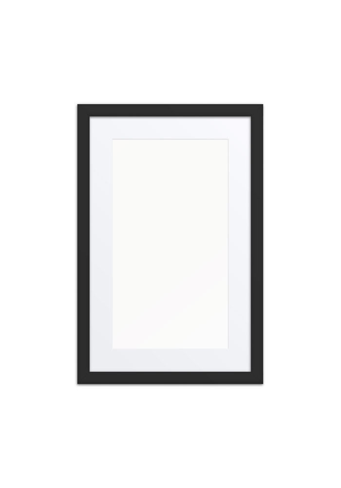 Matte Paper Framed Poster With Mat (in)