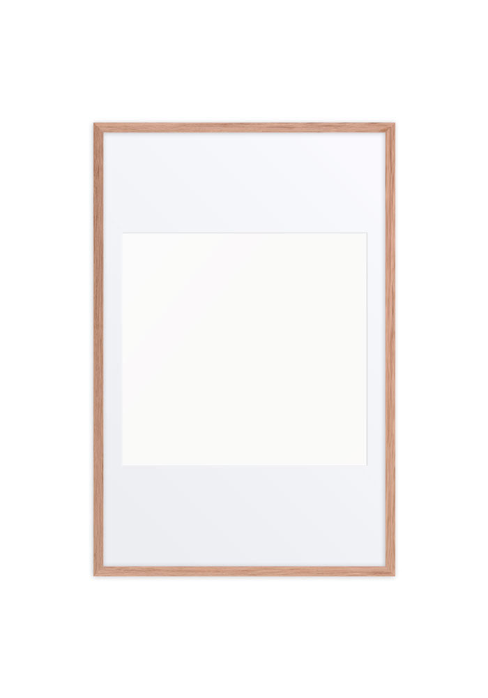 Matte Paper Framed Poster With Mat (in)