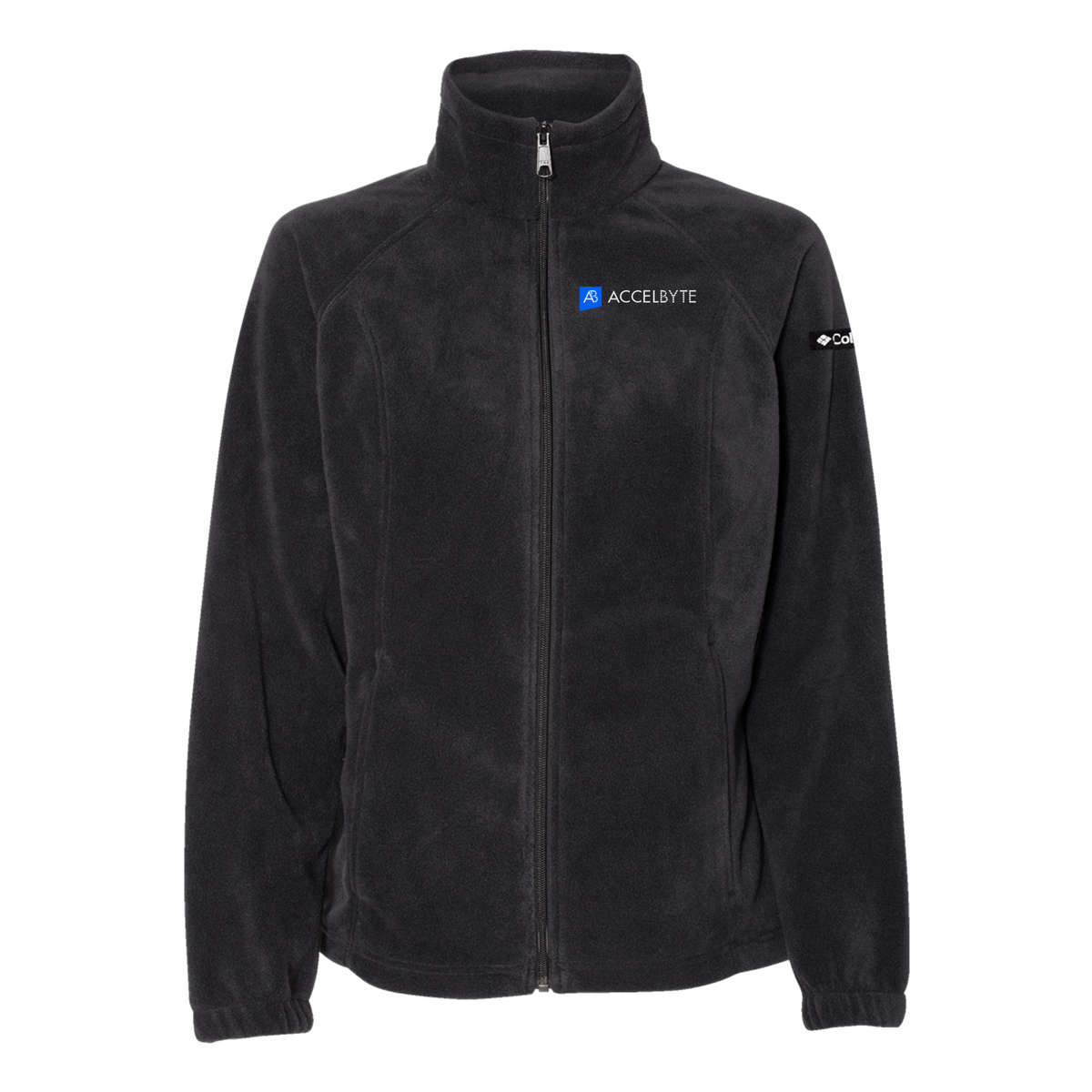 accelbyte-columbia-womens-fleece-jacket-embroidery-leftchest-212470-black-flat-front