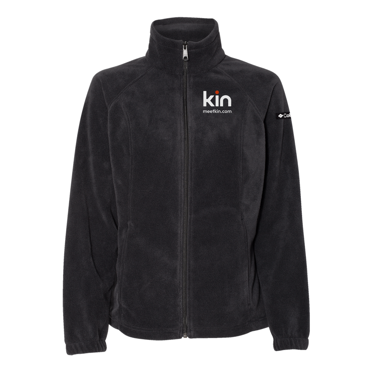 kin-columbia-womens-fleece-jacket-embroidery-leftchest-212470-black-flat-front