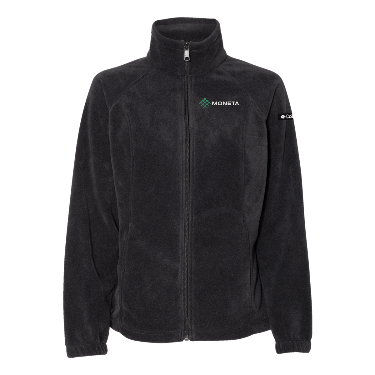 monetagroup-columbia-womens-fleece-jacket-embroidery-leftchest-212470-black-flat-front