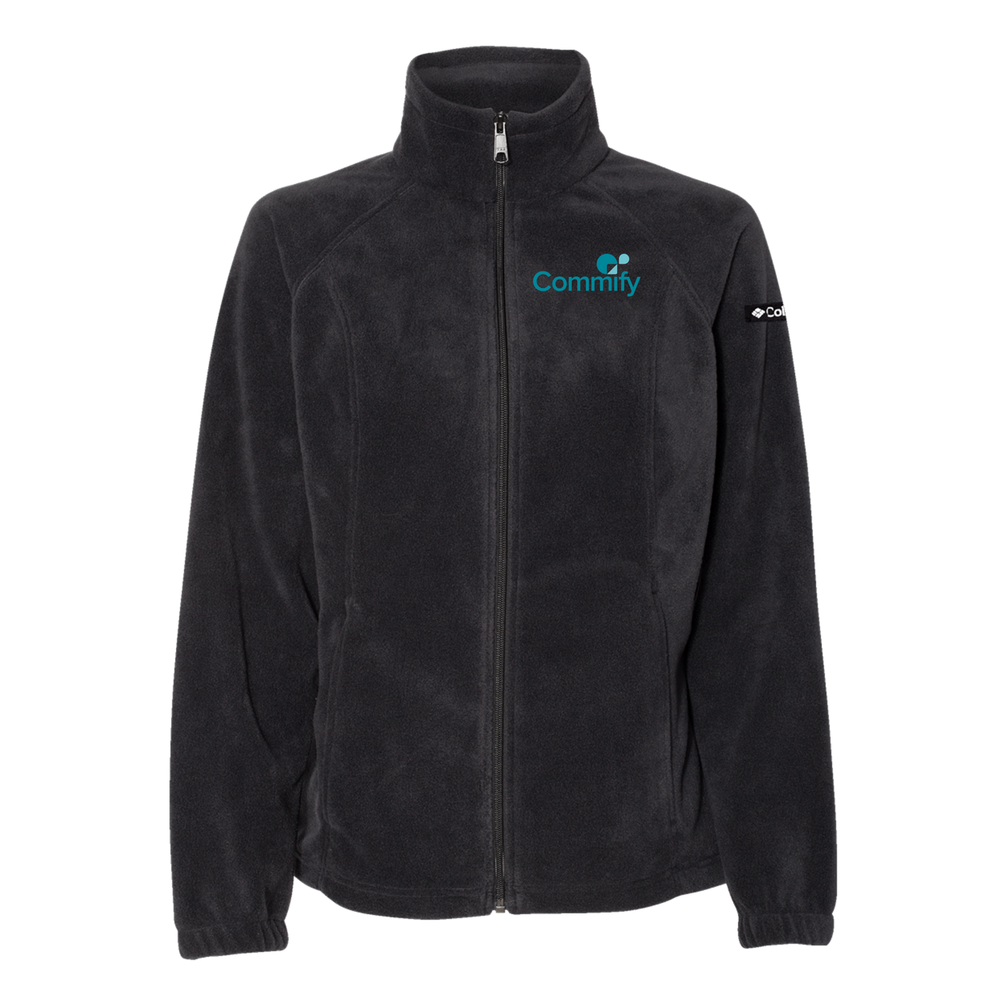 commify-columbia-womens-fleece-jacket-embroidery-leftchest-212470-black-flat-front