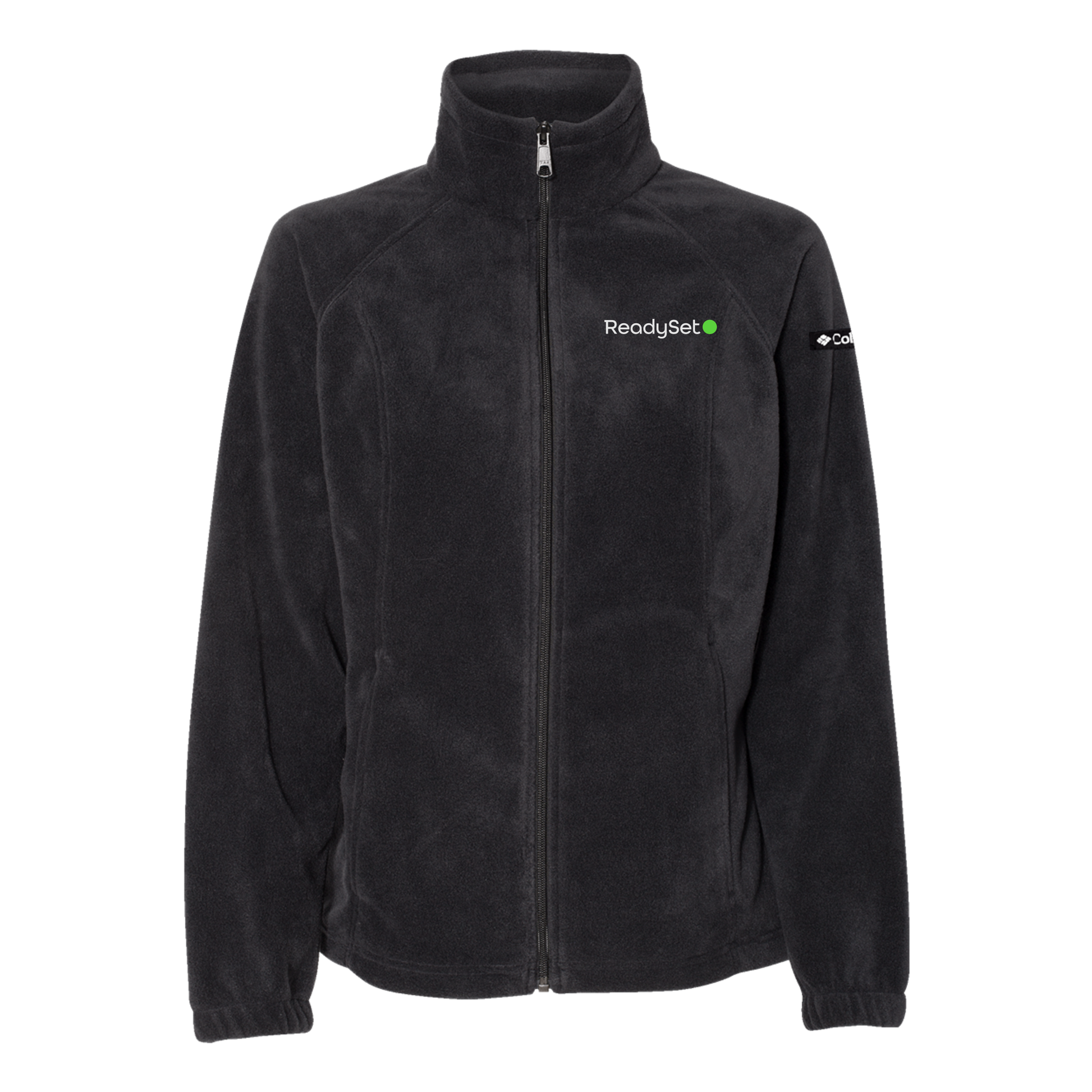 readysetsurgical-columbia-womens-fleece-jacket-embroidery-leftchest-212470-black-flat-front