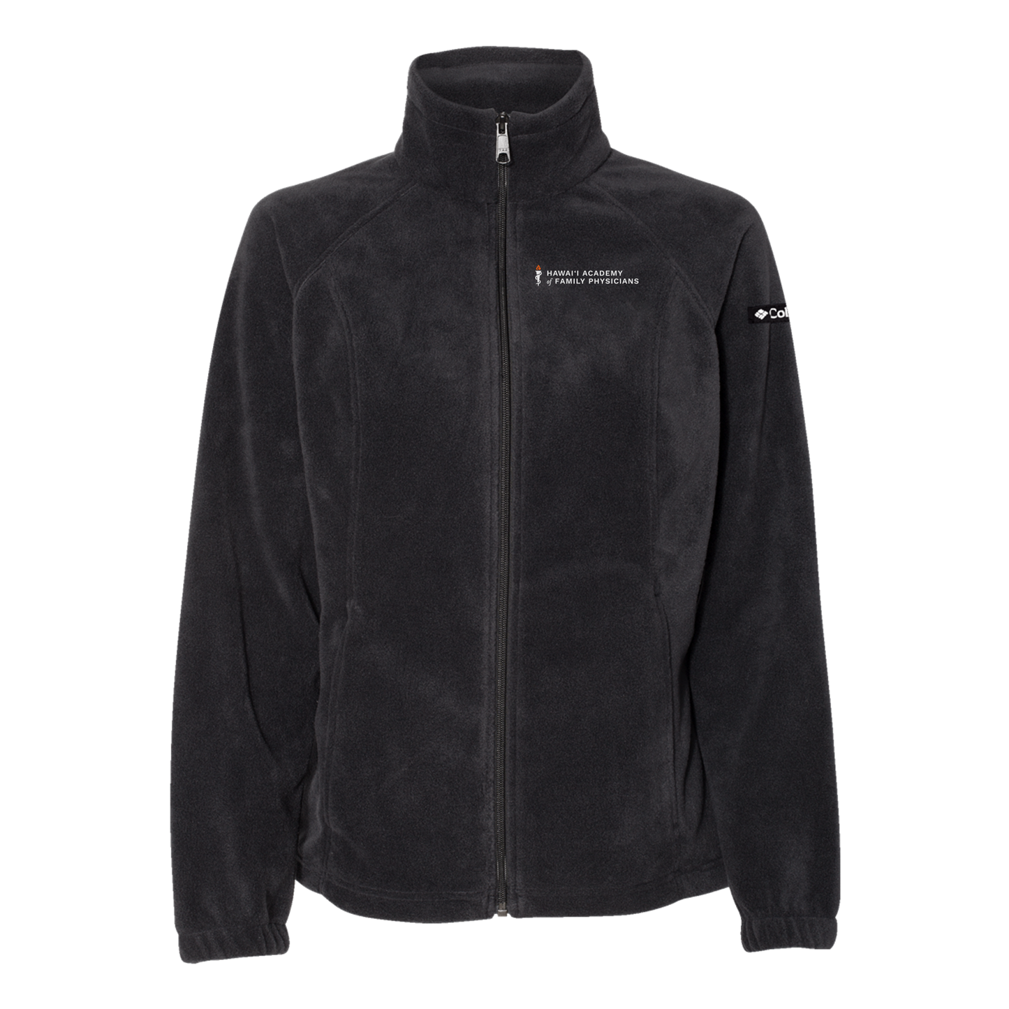 hafp-columbia-womens-fleece-jacket-embroidery-leftchest-212470-black-flat-front