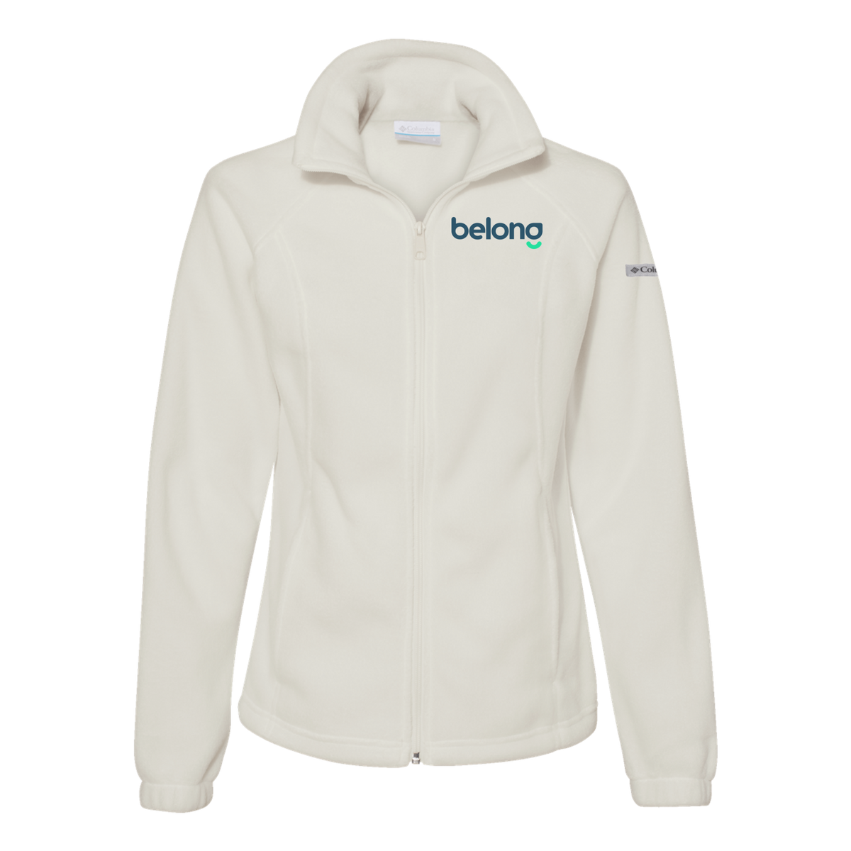 belonghome-columbia-womens-fleece-jacket-embroidery-leftchest-212470-chalk-flat-front
