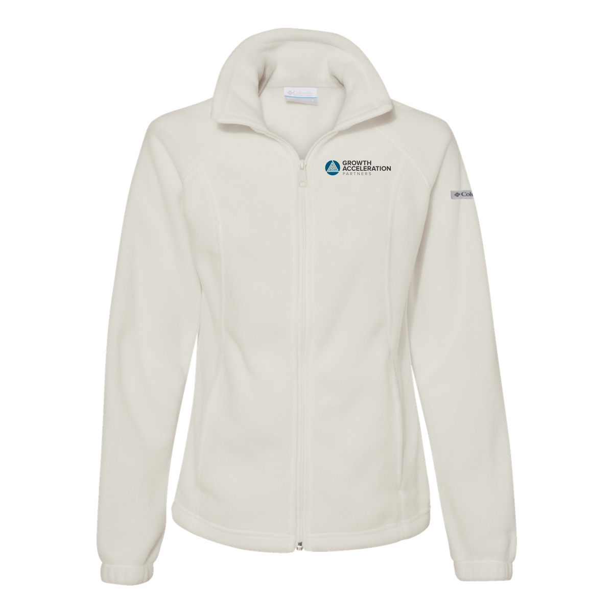 growthaccelerationpartners-columbia-womens-fleece-jacket-embroidery-leftchest-212470-chalk-flat-front