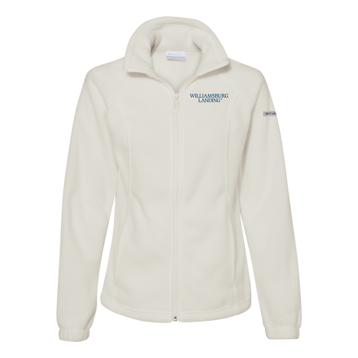 williamsburglanding-columbia-womens-fleece-jacket-embroidery-leftchest-212470-chalk-flat-front