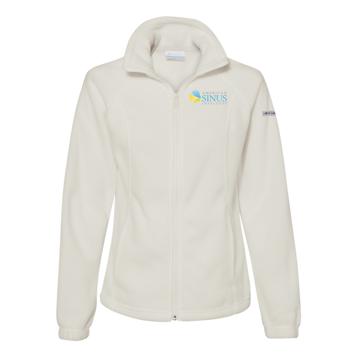 americansinus-columbia-womens-fleece-jacket-embroidery-leftchest-212470-chalk-flat-front