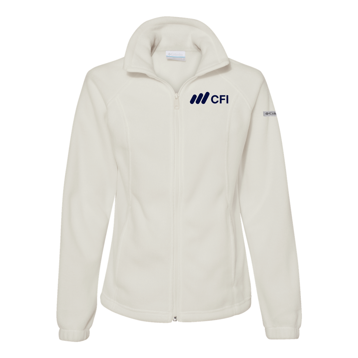 corporatefinanceinstitute-columbia-womens-fleece-jacket-embroidery-leftchest-212470-chalk-flat-front