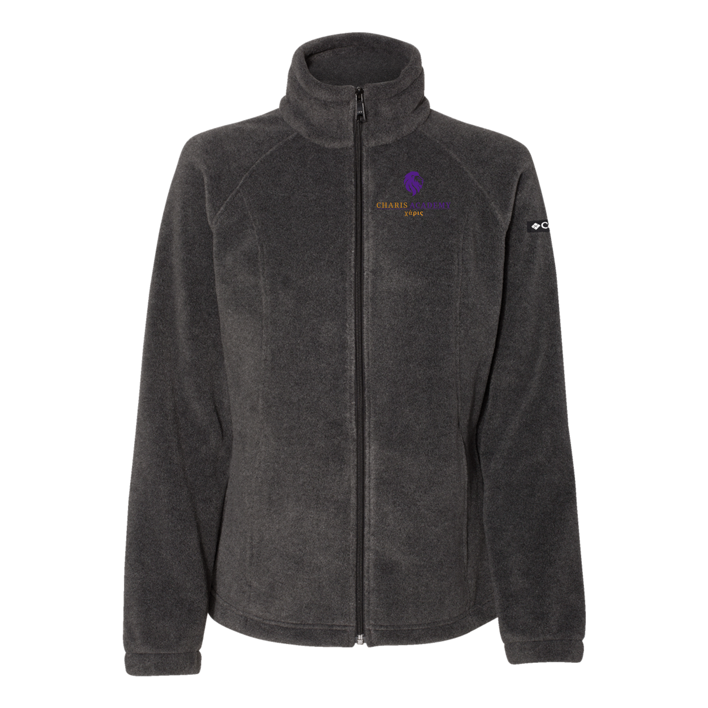 cahazleton-columbia-womens-fleece-jacket-embroidery-leftchest-212470-charcoalheather-flat-front