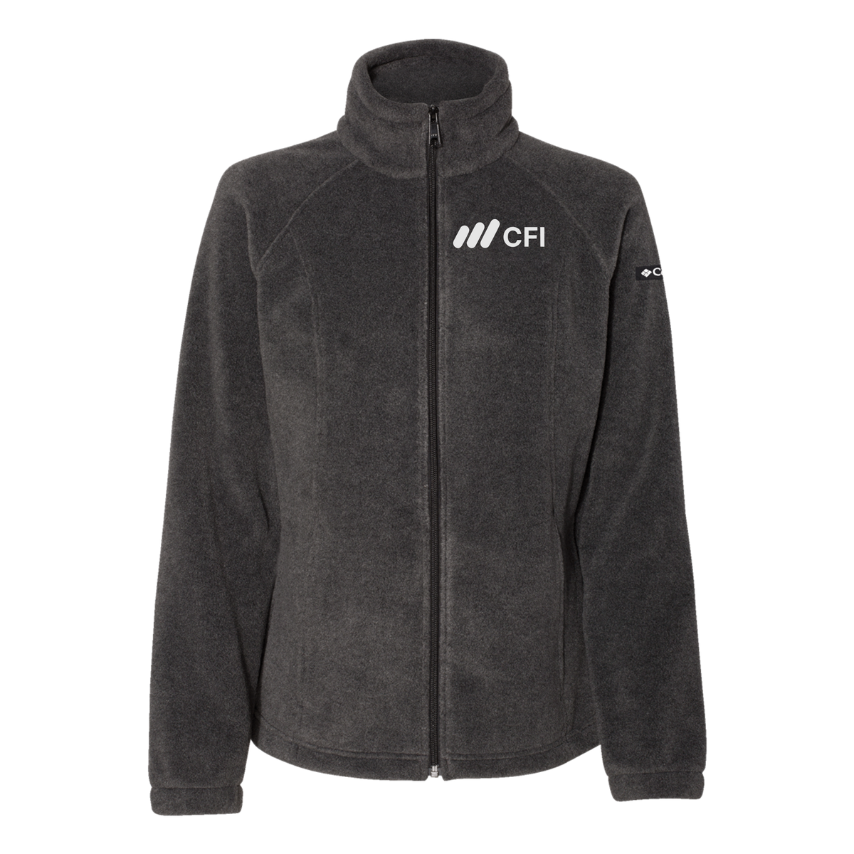 corporatefinanceinstitute-columbia-womens-fleece-jacket-embroidery-leftchest-212470-charcoalheather-flat-front