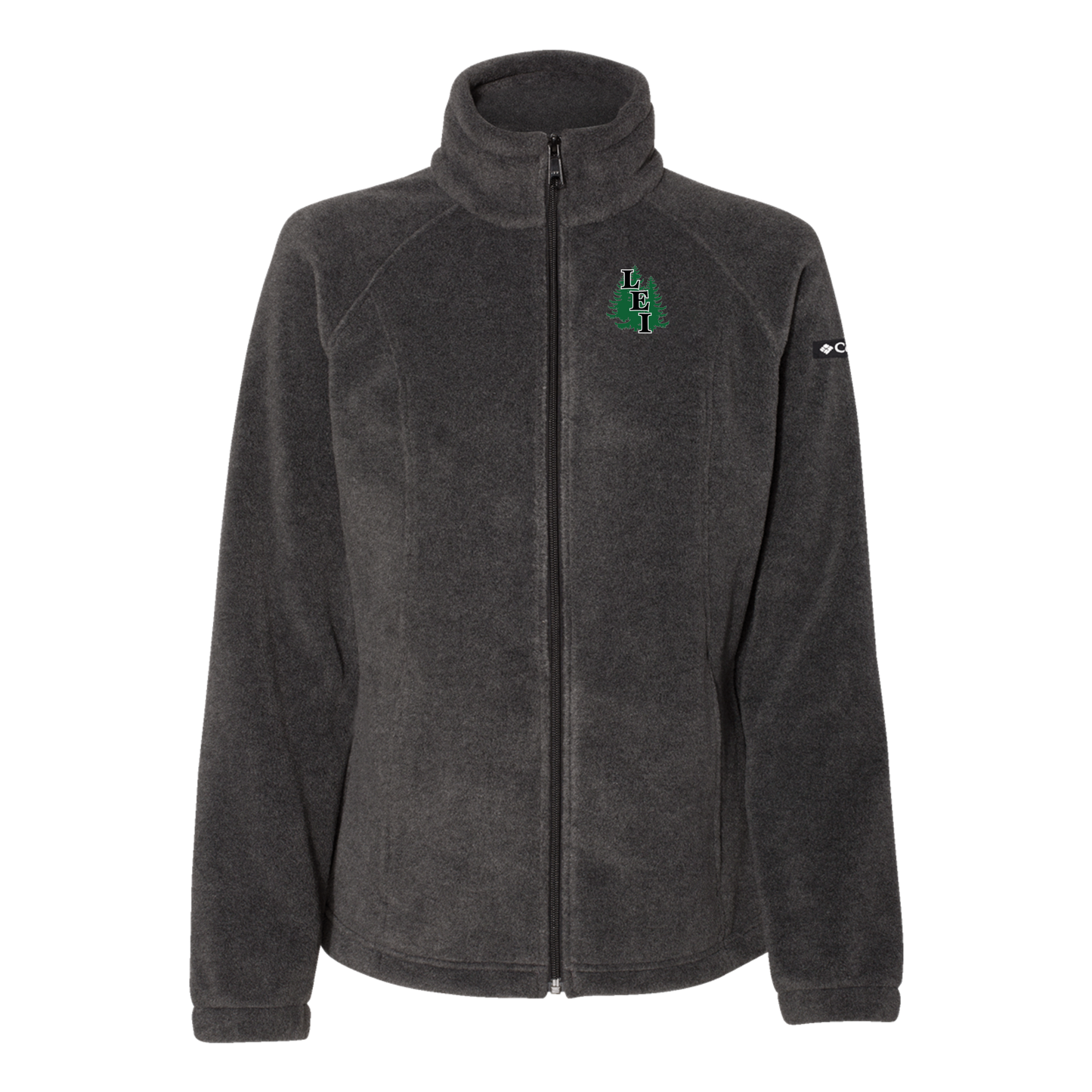 leisite-columbia-womens-fleece-jacket-embroidery-leftchest-212470-charcoalheather-flat-front