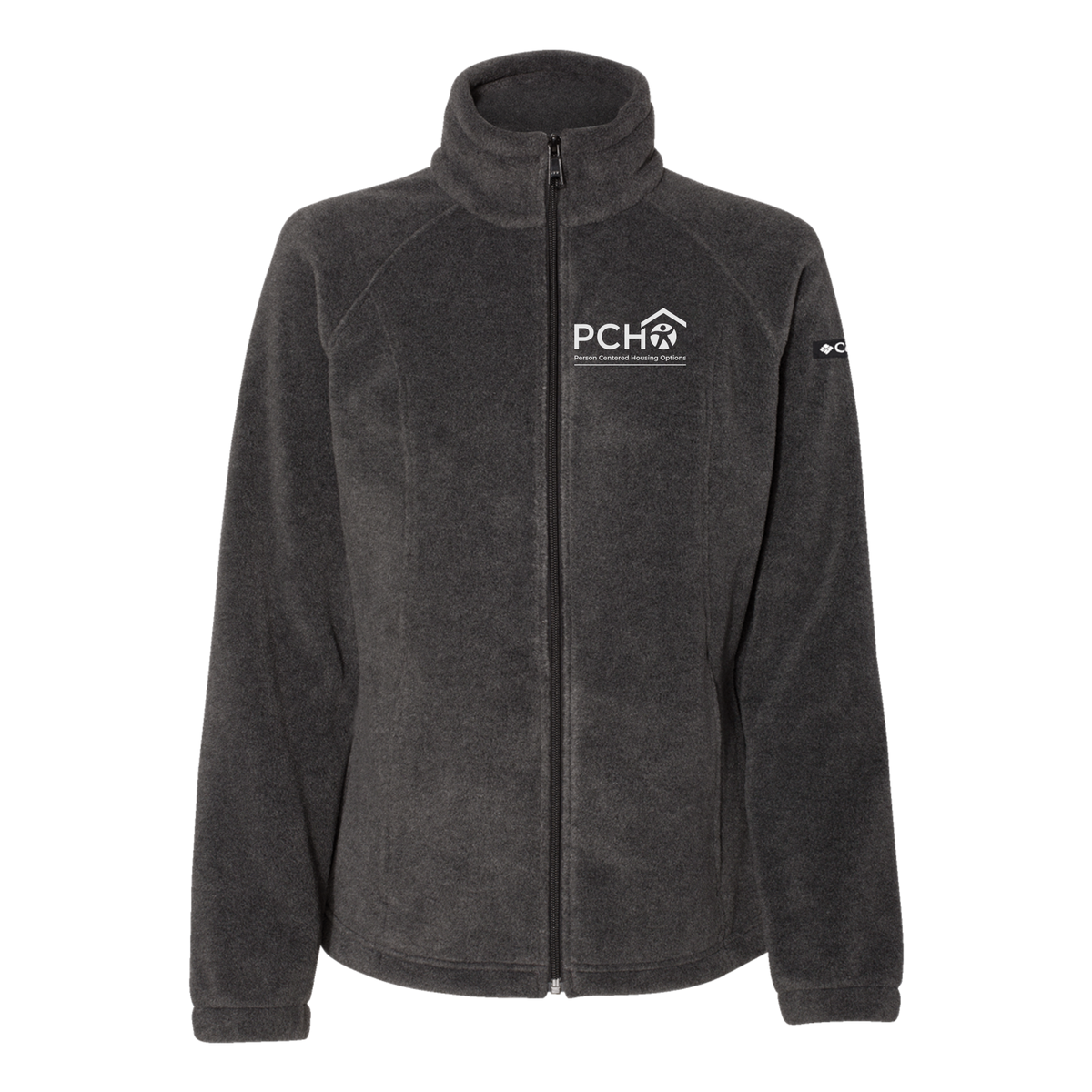 pcho-womens-columbia-fleece-jacket-embroidery-leftchest-212470-charcoalheather-flat-front