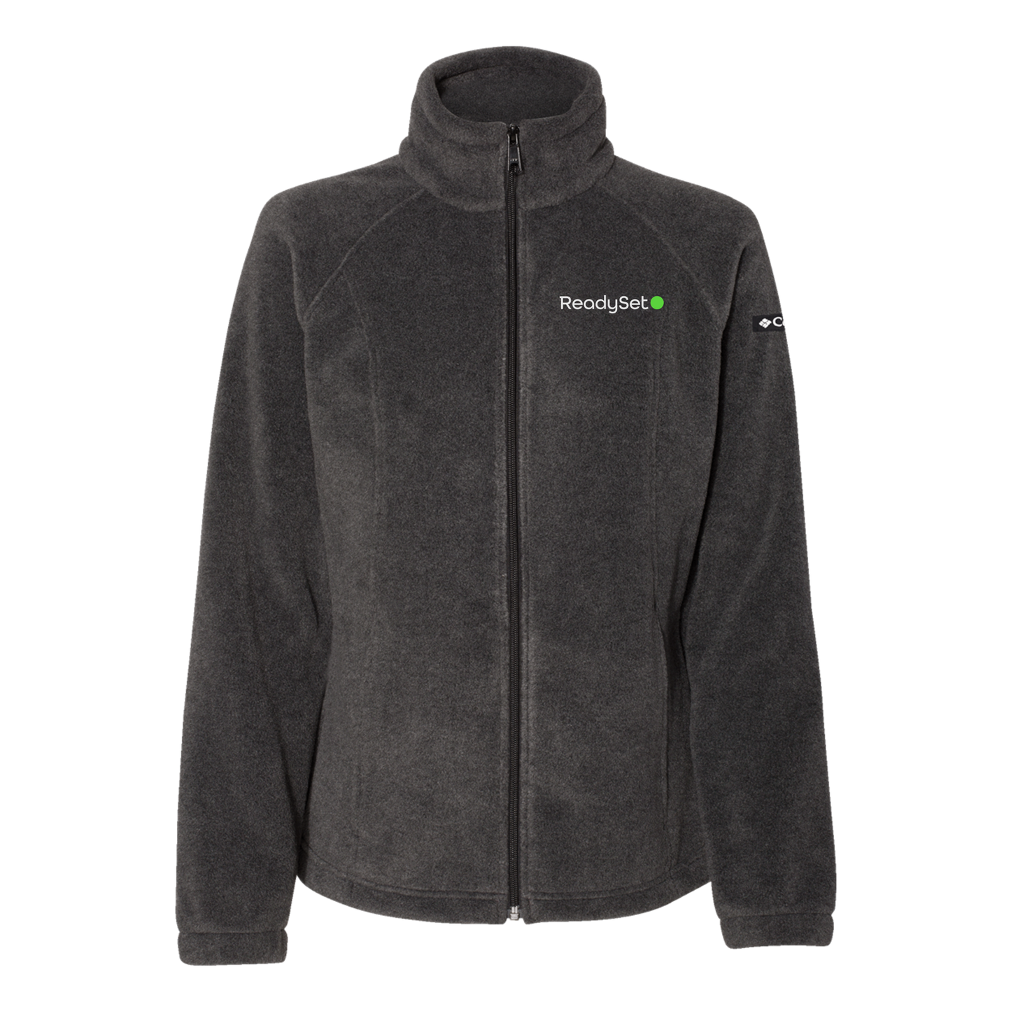 readysetsurgical-columbia-womens-fleece-jacket-embroidery-leftchest-212470-charcoalheather-flat-front