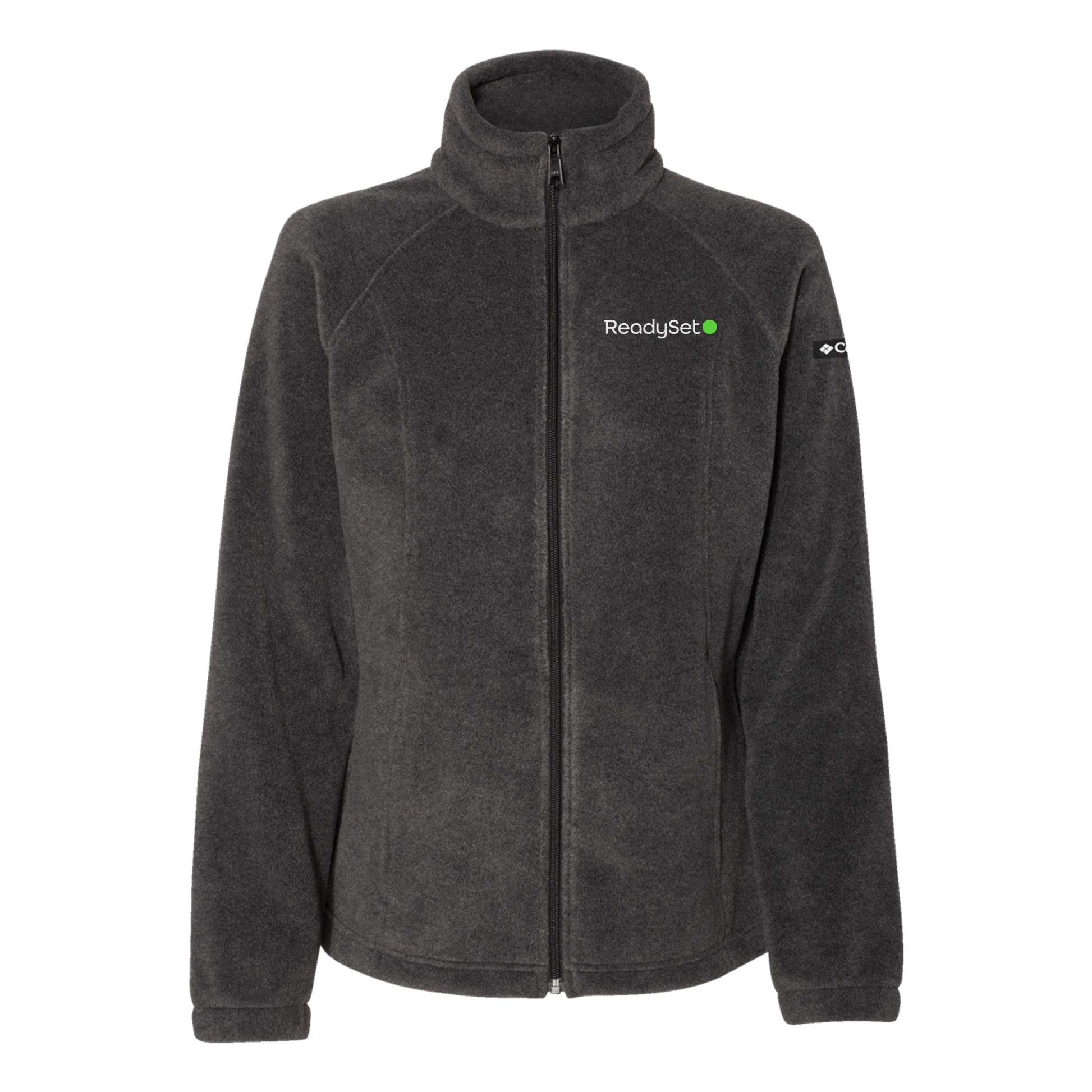 readysetsurgical-columbia-womens-fleece-jacket-embroidery-leftchest-212470-charcoalheather-flat-front