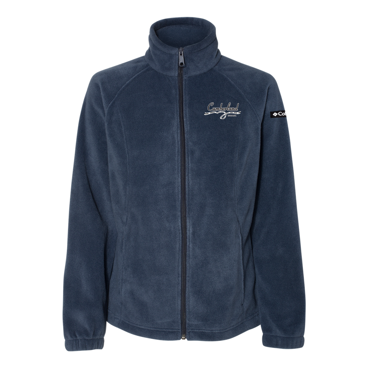 cumberland-columbia-womens-fleece-jacket-embroidery-leftchest-212470-collegiatenavy-flat-front