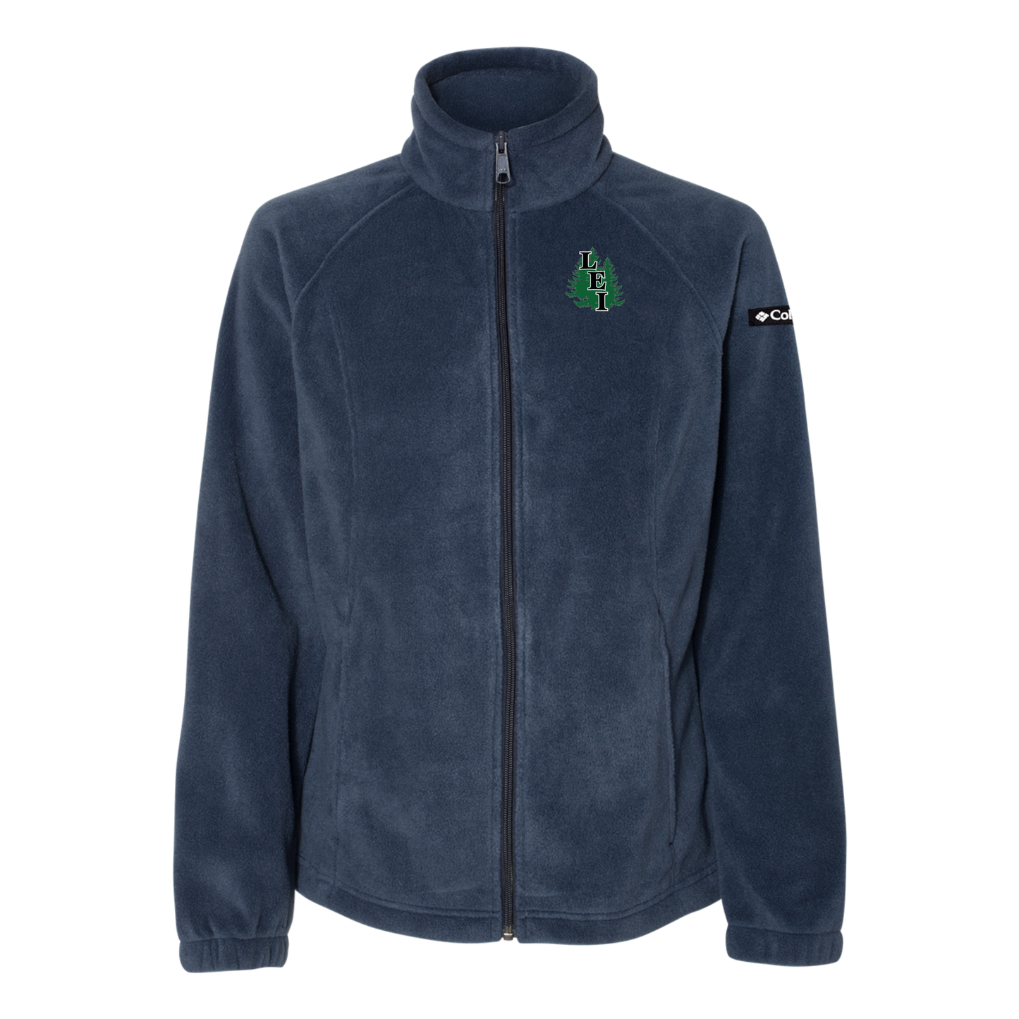 leisite-columbia-womens-fleece-jacket-embroidery-leftchest-212470-collegiatenavy-flat-front