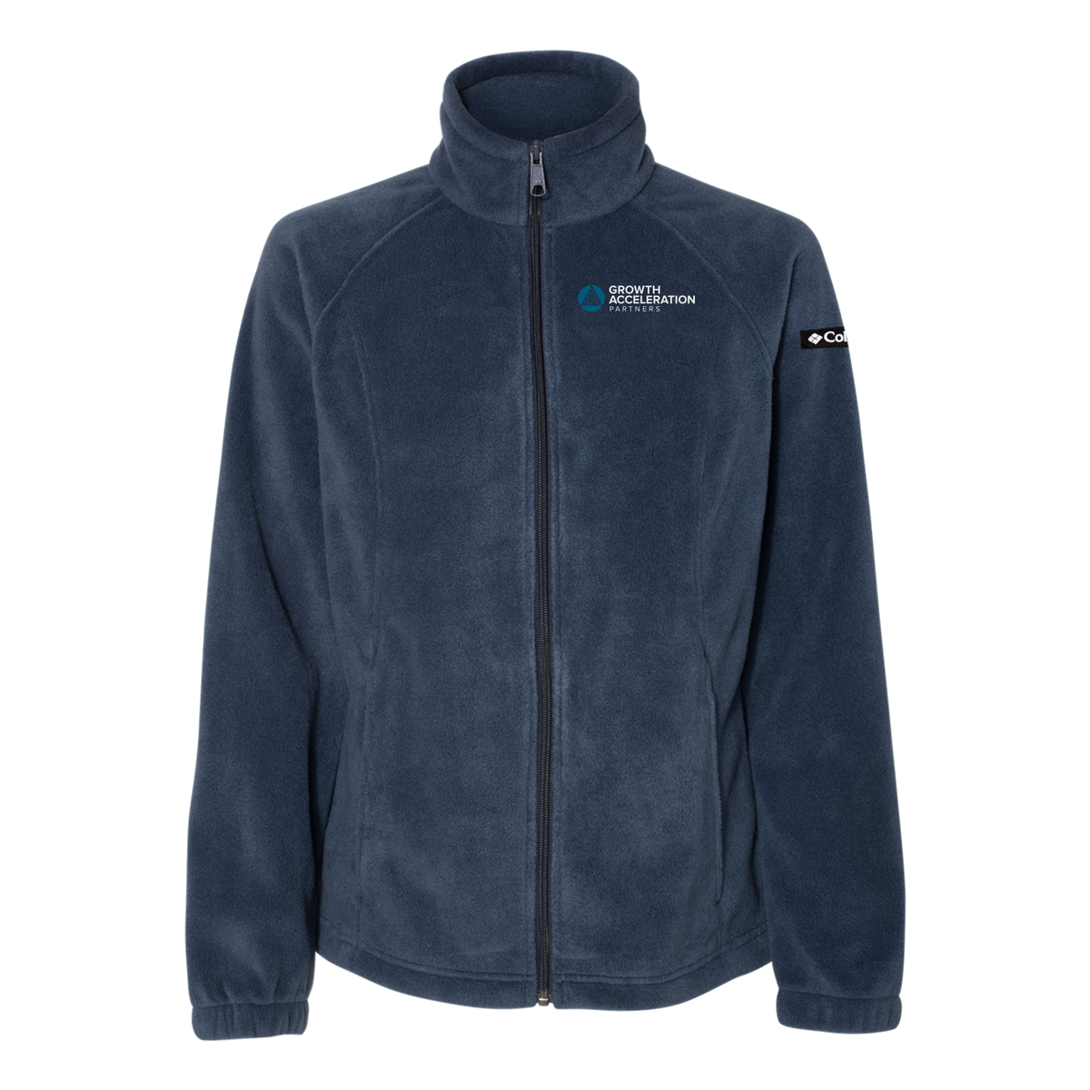 growthaccelerationpartners-columbia-womens-fleece-jacket-embroidery-leftchest-212470-collegiatenavy-flat-front