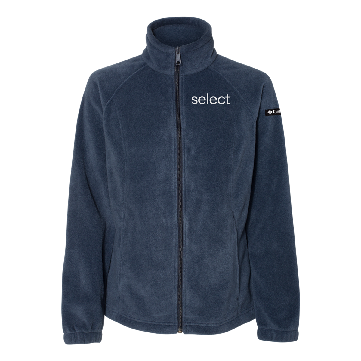 meetselect-columbia-womens-fleece-jacket-embroidery-leftchest-212470-collegiatenavy-flat-front