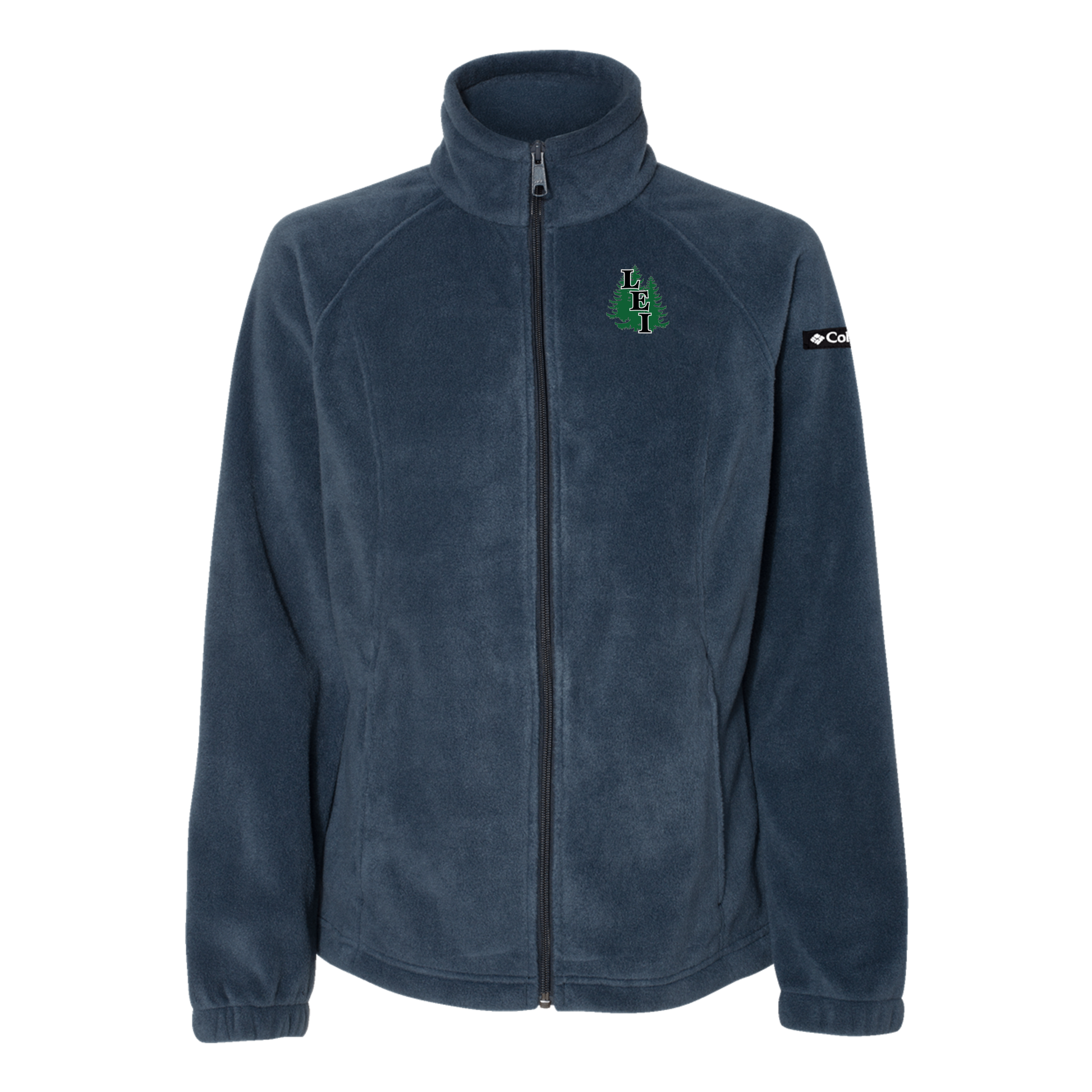 leisite-columbia-womens-fleece-jacket-embroidery-leftchest-212470-columbianavy-flat-front