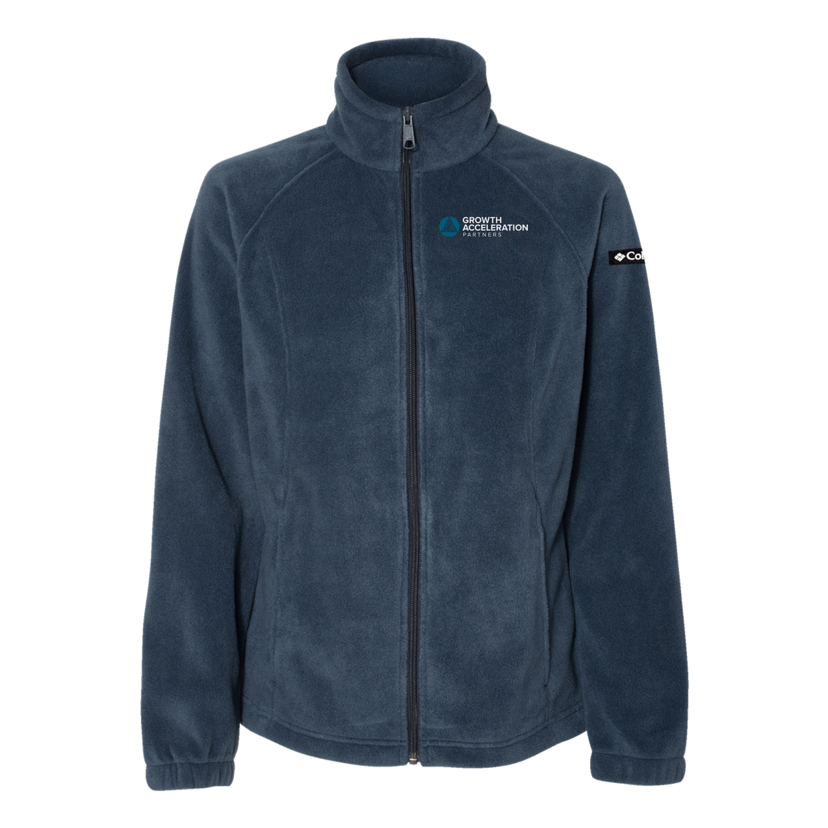 growthaccelerationpartners-columbia-womens-fleece-jacket-embroidery-leftchest-212470-columbianavy-flat-front