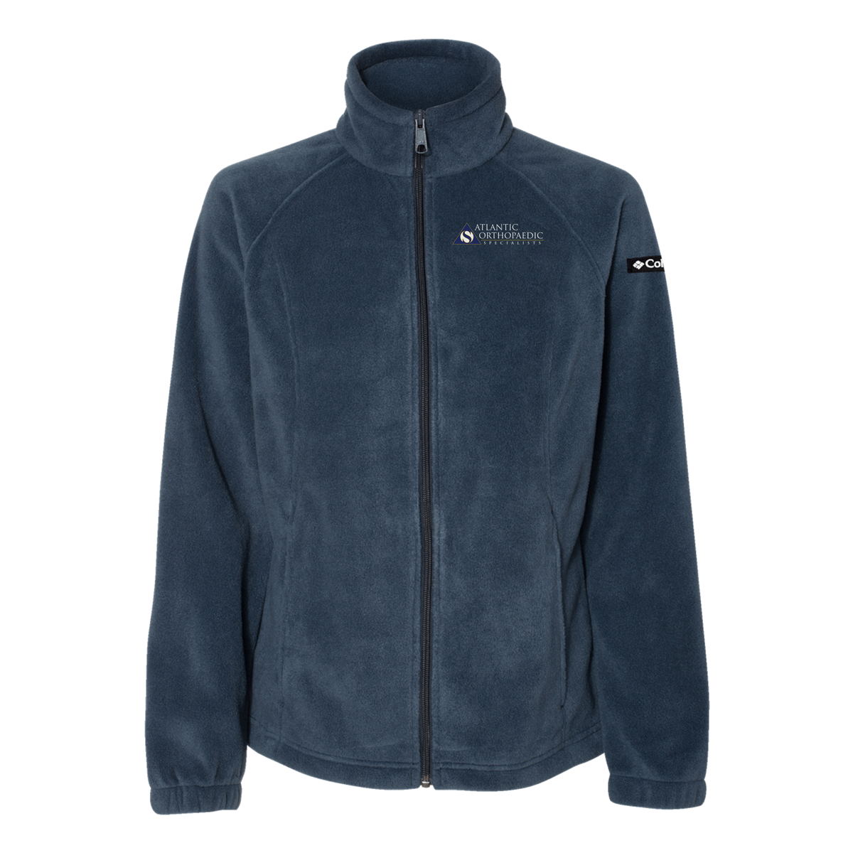 atlanticortho-columbia-womens-fleece-jacket-embroidery-leftchest-212470-columbianavy-flat-front