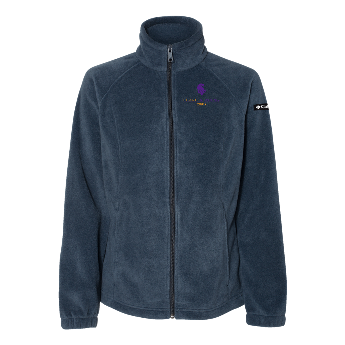 cahazleton-columbia-womens-fleece-jacket-embroidery-leftchest-212470-columbianavy-flat-front