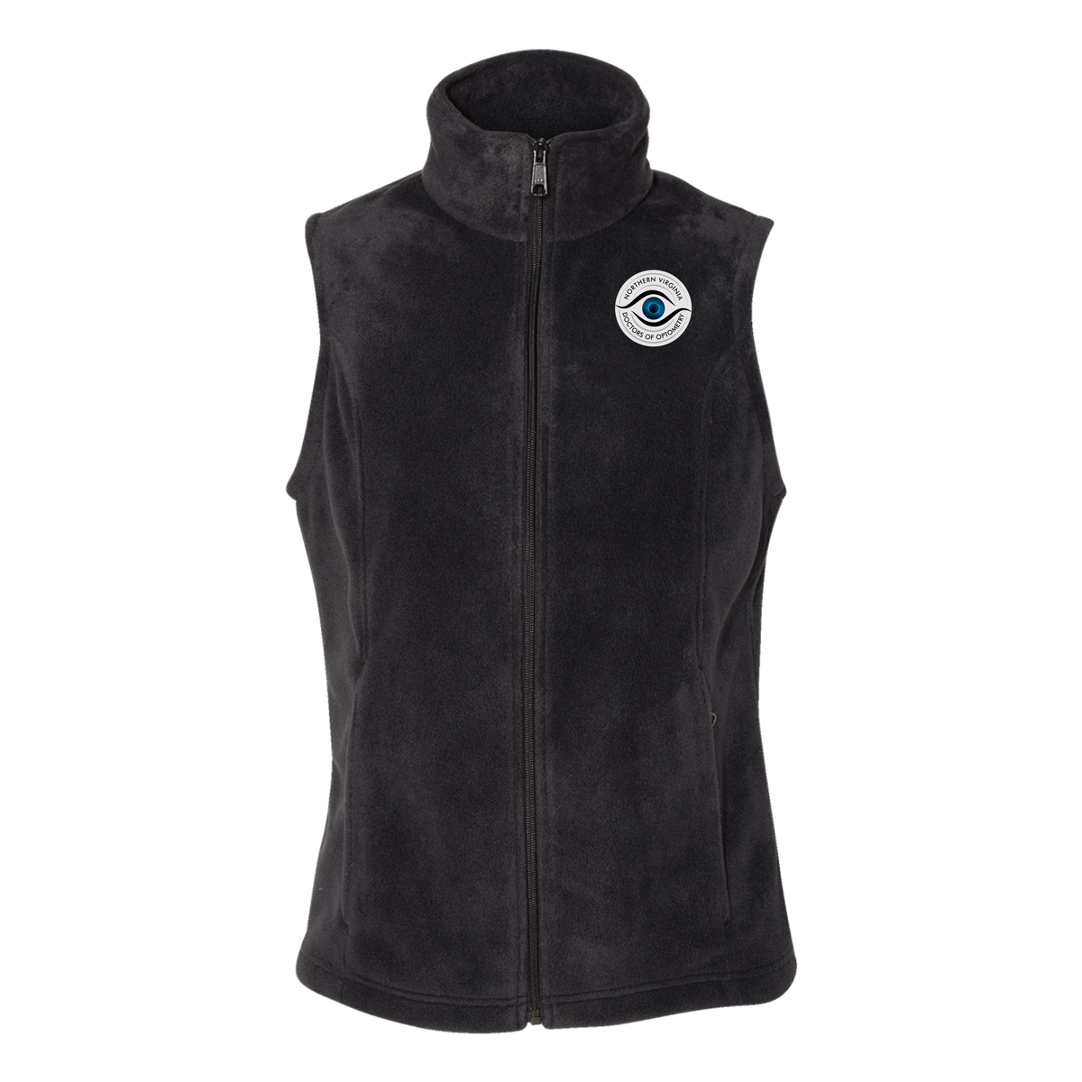 novaeyedocs-columbia-womens-fleece-vest-embroidery-leftchest-212471-black-flat-front