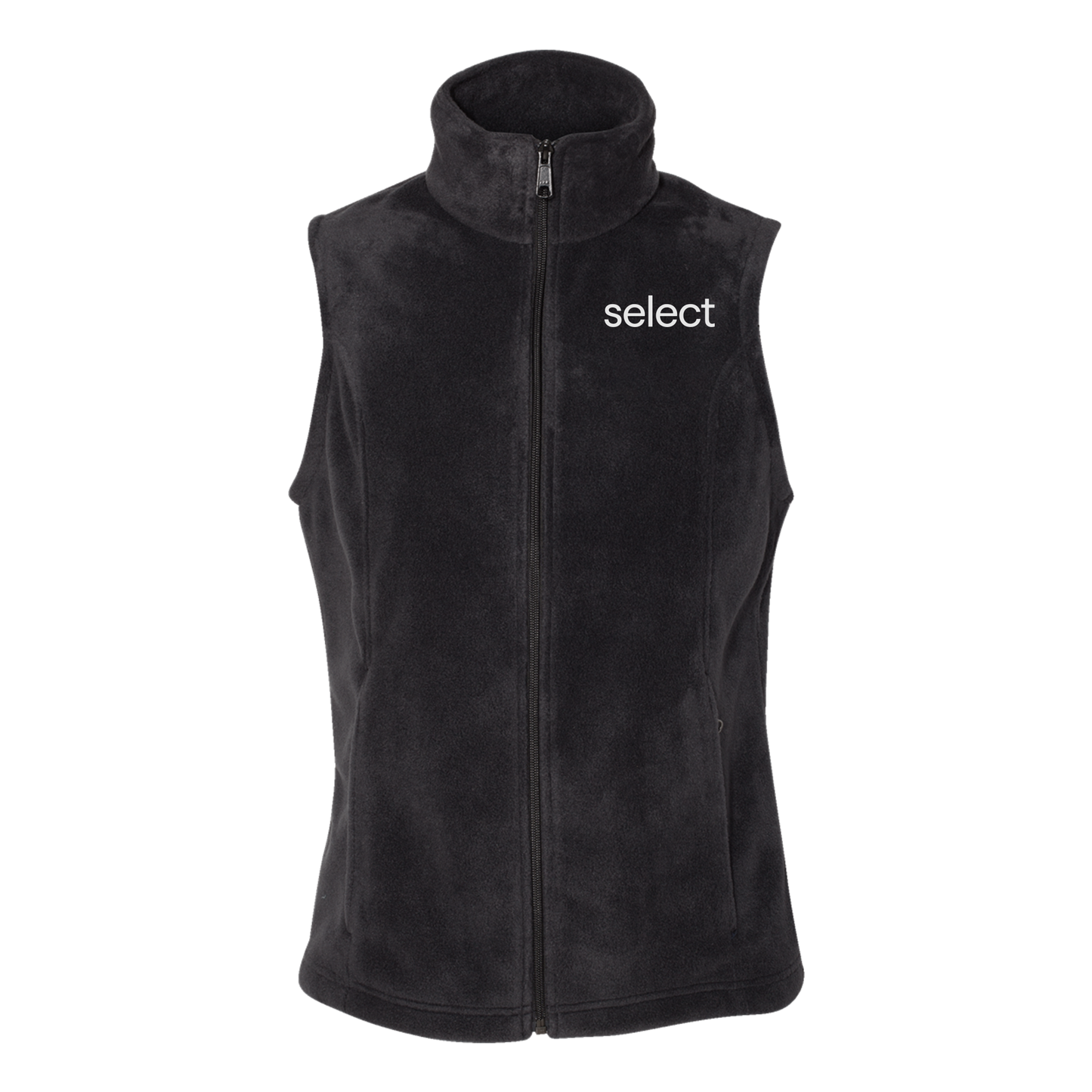 meetselect-columbia-womens-fleece-vest-embroidery-leftchest-212471-black-flat-front