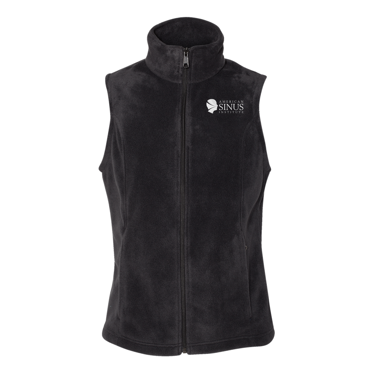 americansinus-columbia-womens-fleece-vest-embroidery-leftchest-212471-black-flat-front
