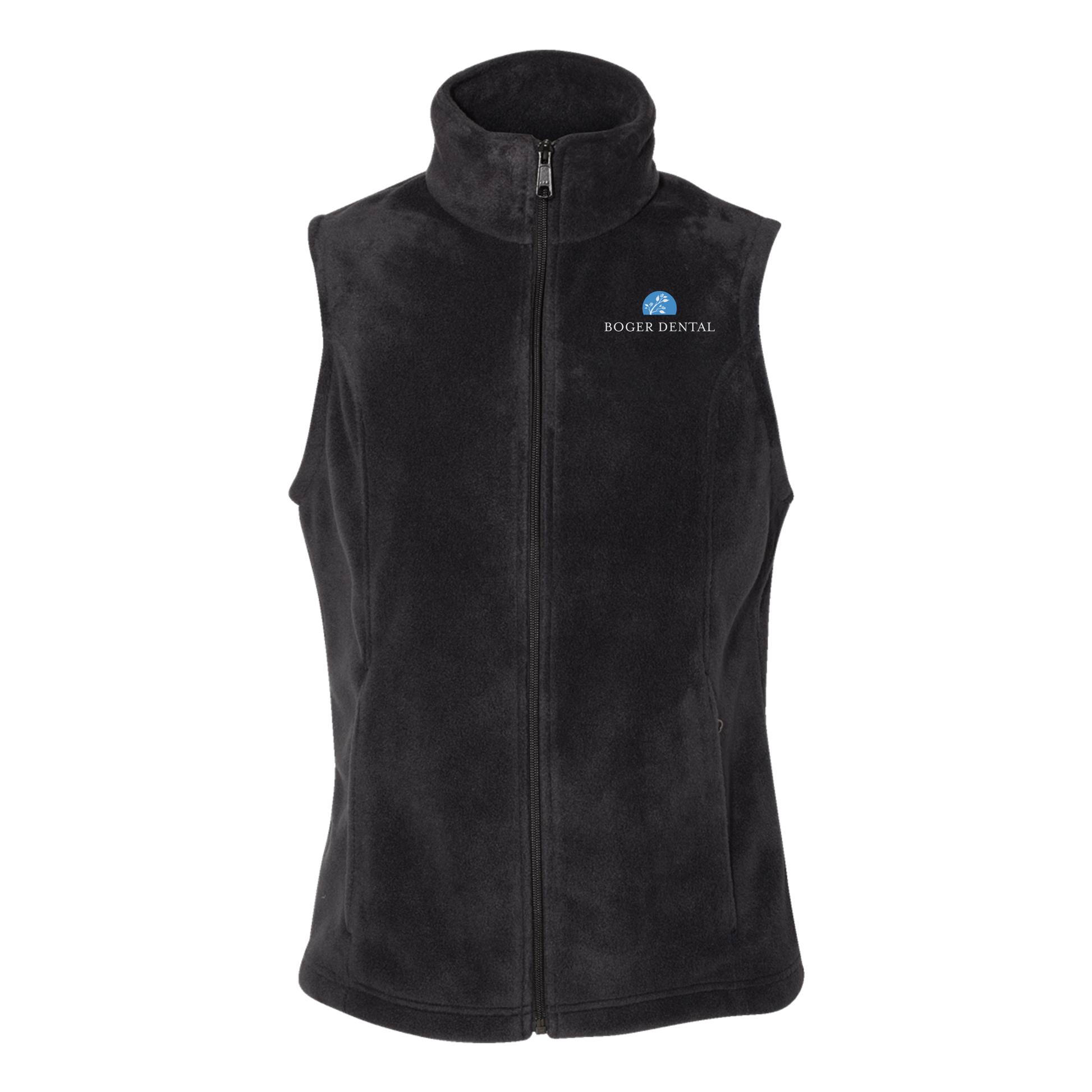 boger-dental-columbia-womens-fleece-vest-embroidery-leftchest-212471-black-flat-front