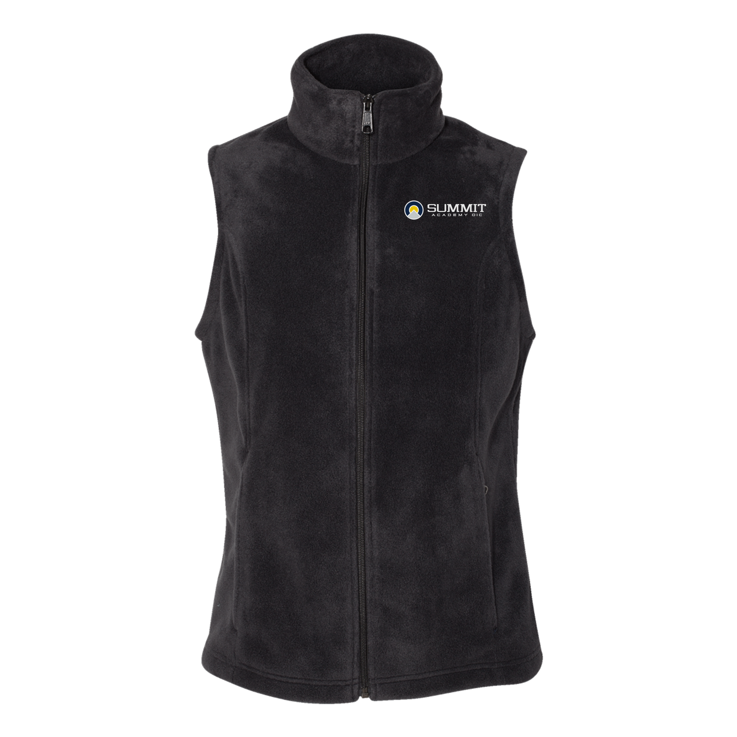 saoic-columbia-womens-fleece-vest-embroidery-leftchest-212471-black-flat-front