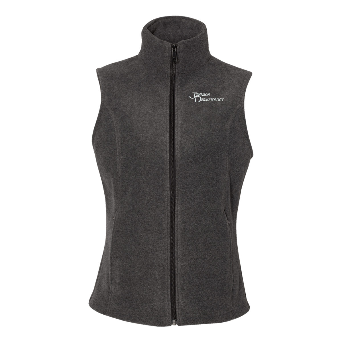 johnsondermatology-columbia-womens-fleece-vest-embroidery-leftchest-212471-charcoalheather-flat-front