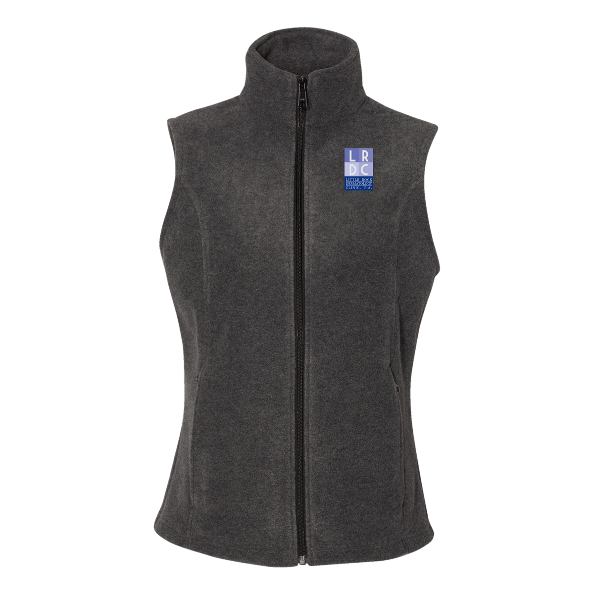 littlerockdermatology-columbia-womens-fleece-vest-embroidery-leftchest-212471-charcoalheather-flat-front