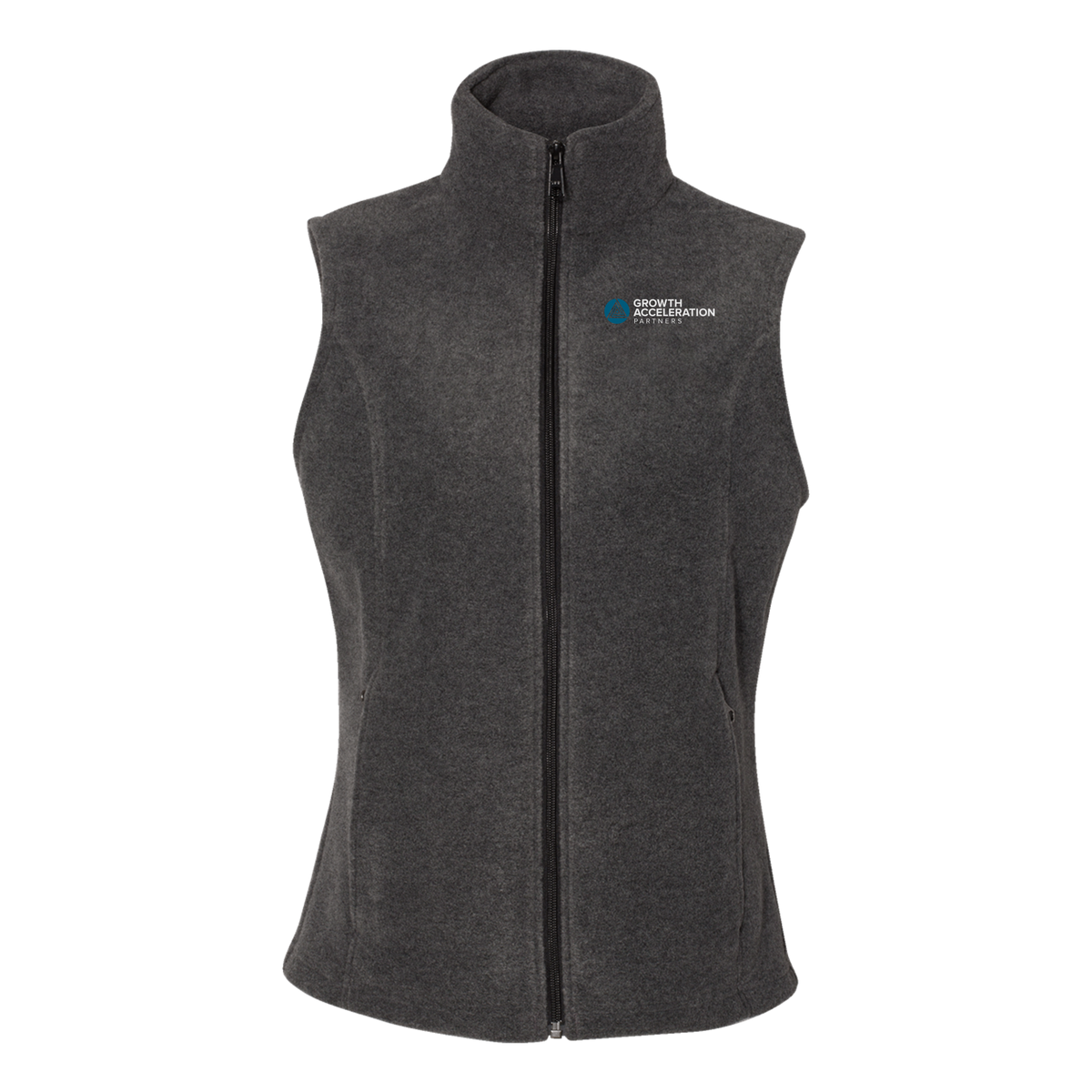 growthaccelerationpartners-columbia-womens-fleece-vest-embroidery-leftchest-212471-charcoalheather-flat-front
