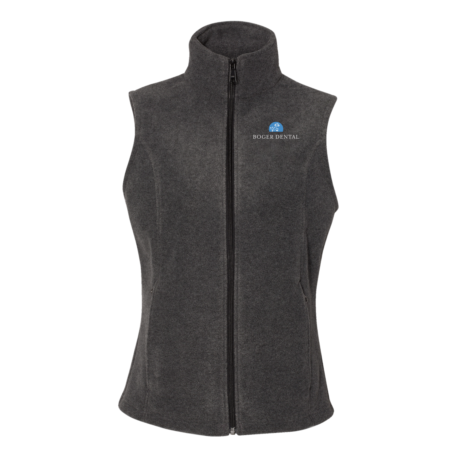 boger-dental-columbia-womens-fleece-vest-embroidery-leftchest-212471-charcoalheather-flat-front