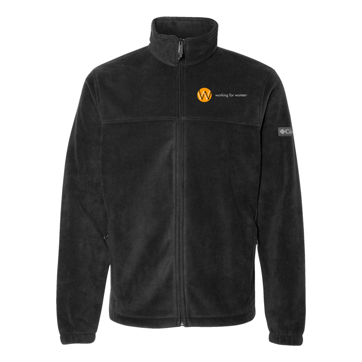 workingforwomen-columbia-mens-fleece-jacket-embroidery-leftchest-212478-black-flat-front